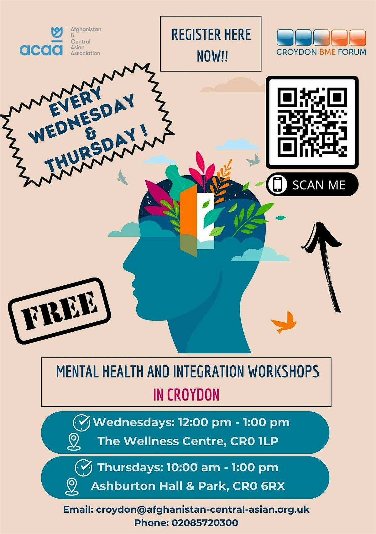 Mental health and integration workshops