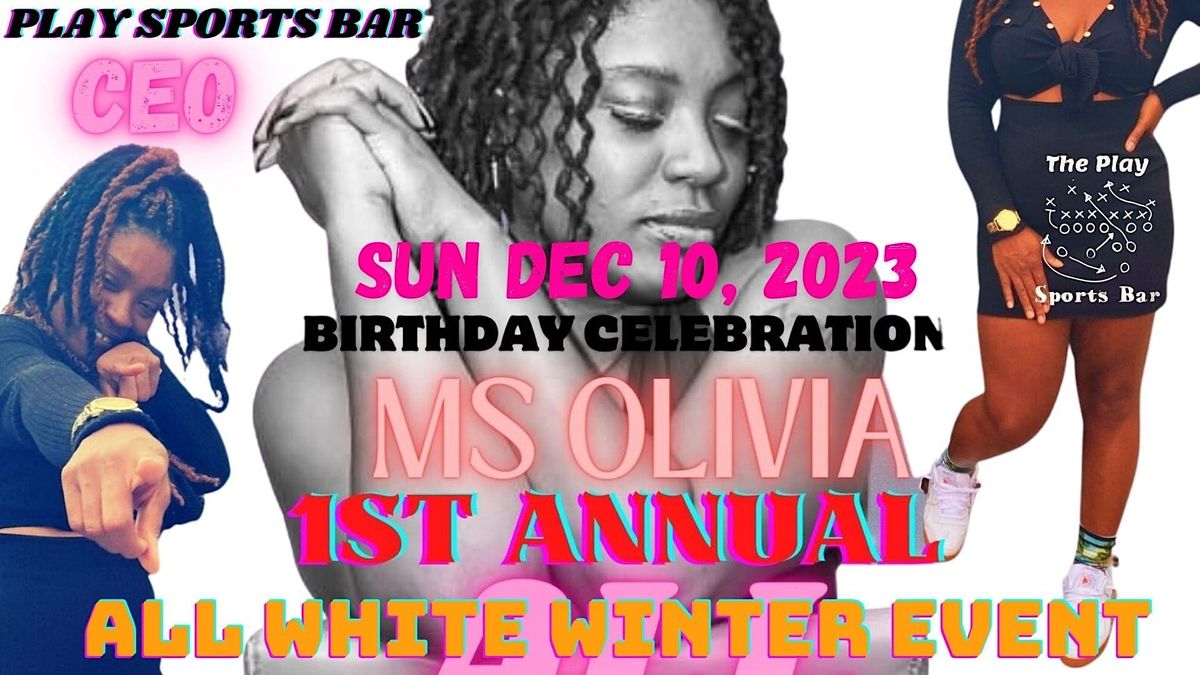 MS OLIVIA  1ST ALL WHITE WINTER EVENT PLAY SPORTS BAR