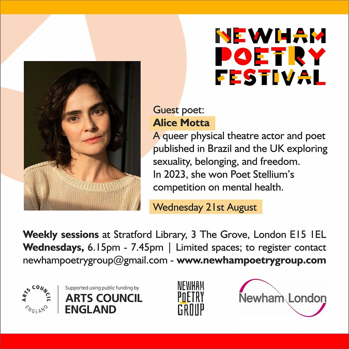 Newham Poetry Festival - Poetry For All