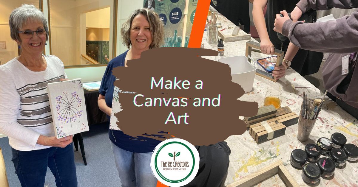 Make a Canvas and Art, West Auckland's RE: MAKER SPACE, Saturday 9 November, 4pm-6pm