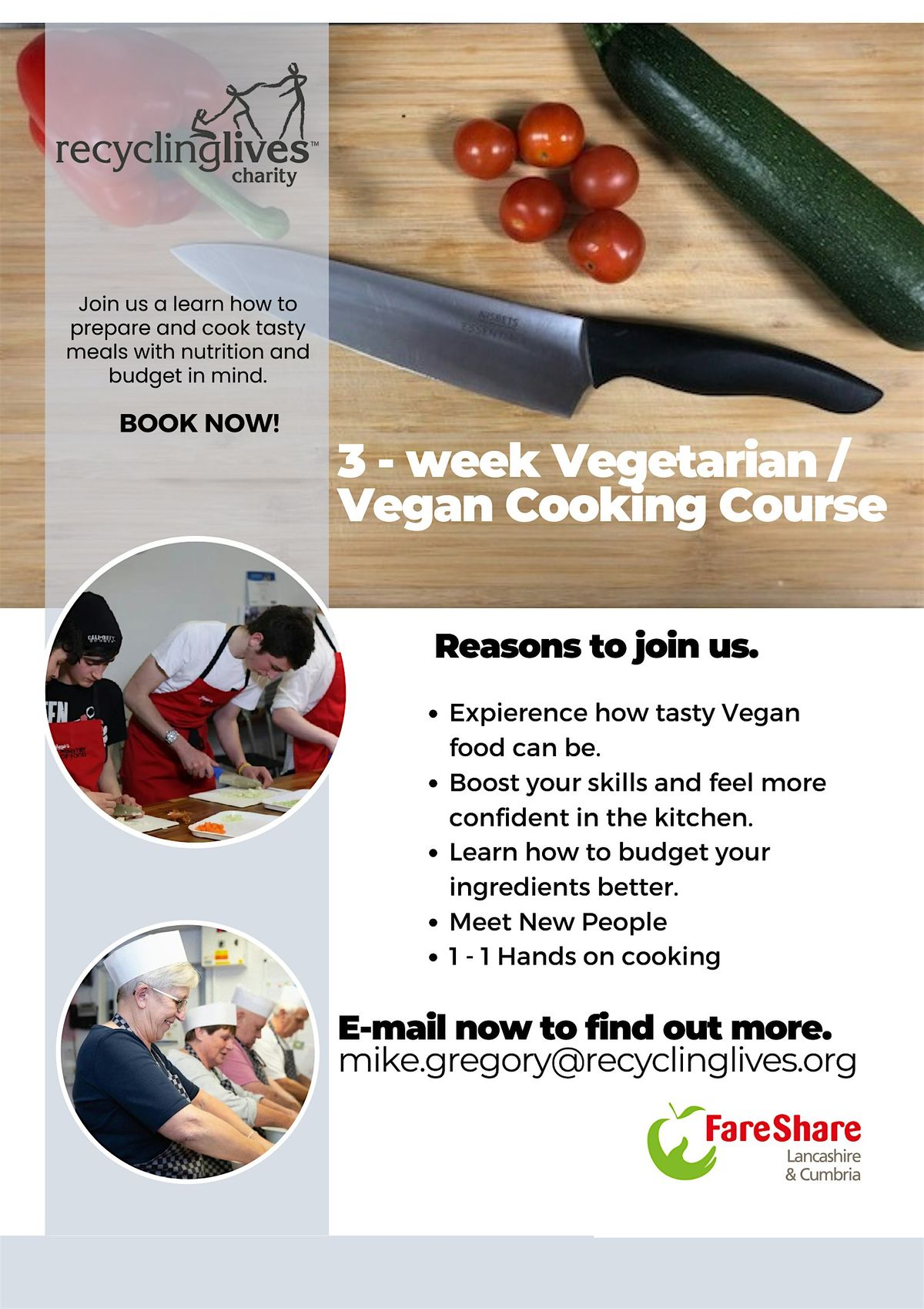 3 Week Vegan\/Vegetarian Cooking Course