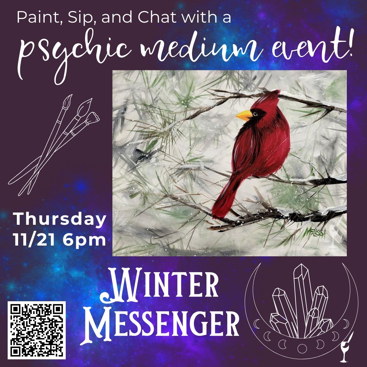 Psychic Meduim Paint & Sip Night!