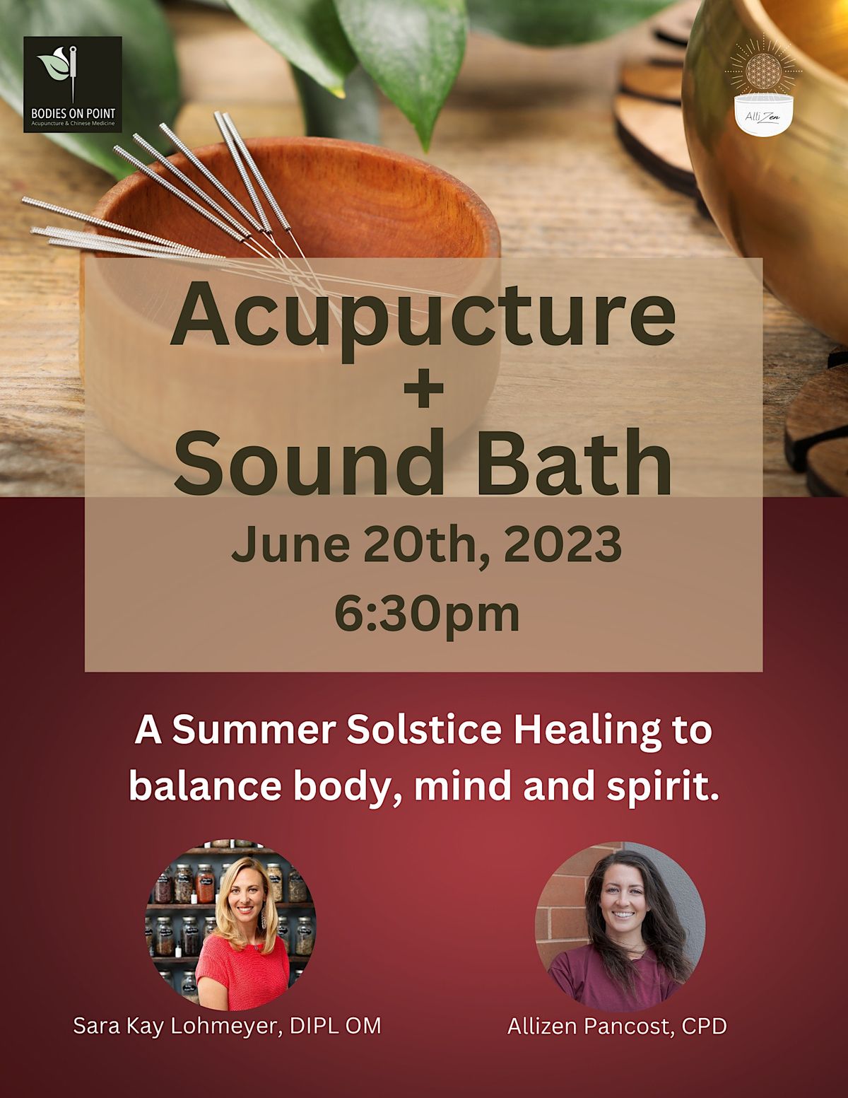 Community Acupuncture and Sound bath