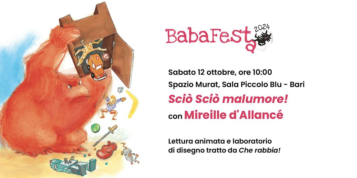 SCIO' SCIO' MALUMORE! Lettura animata e laboratorio di disegno con Mireille