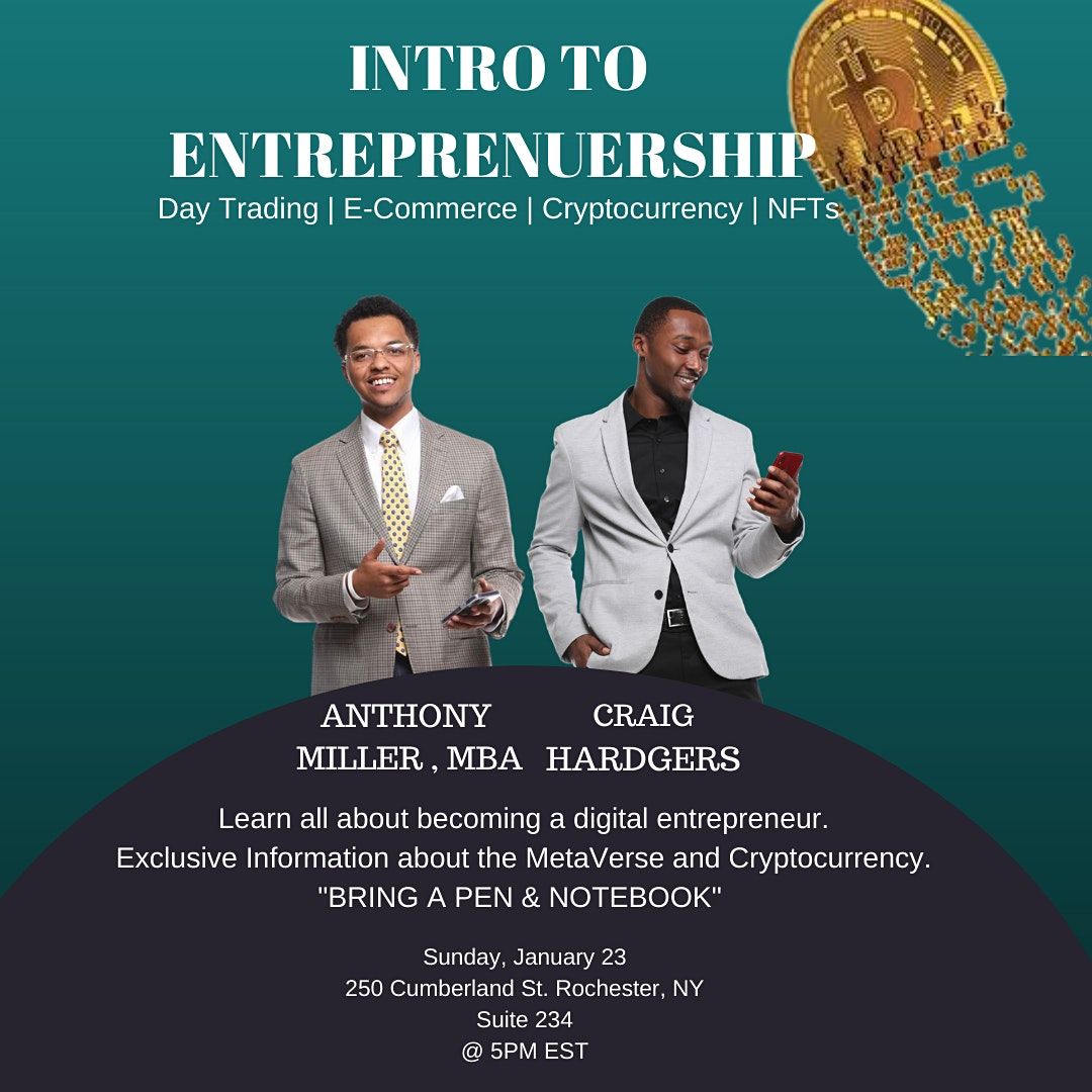 INTRO TO ENTREPRENUERSHIP (Day Trading| E-commerce| Cryptocurrency| NFTs