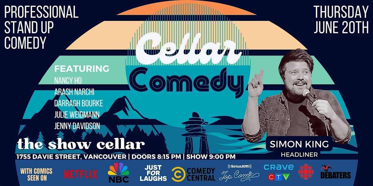 Cellar Comedy - Live standup comedy featuring Simon King