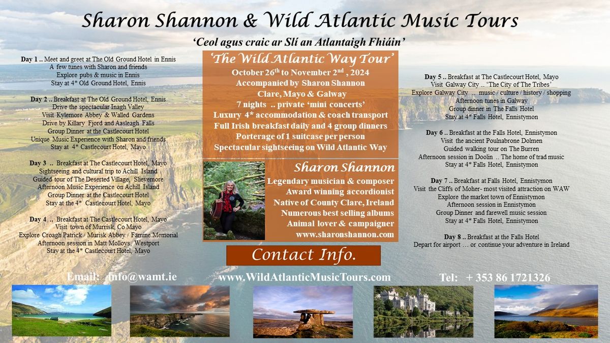 Sharon Shannon October 26 to November 2, 2024