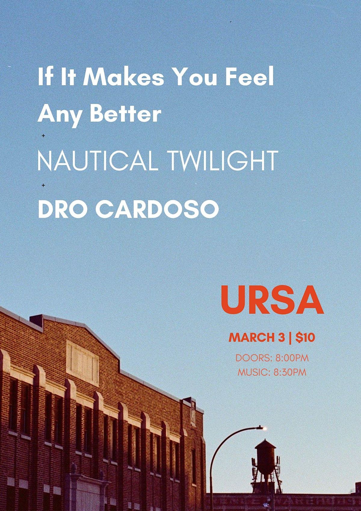 If It Makes You Feel Any Better + Nautical Twilight + Dro Cardoso