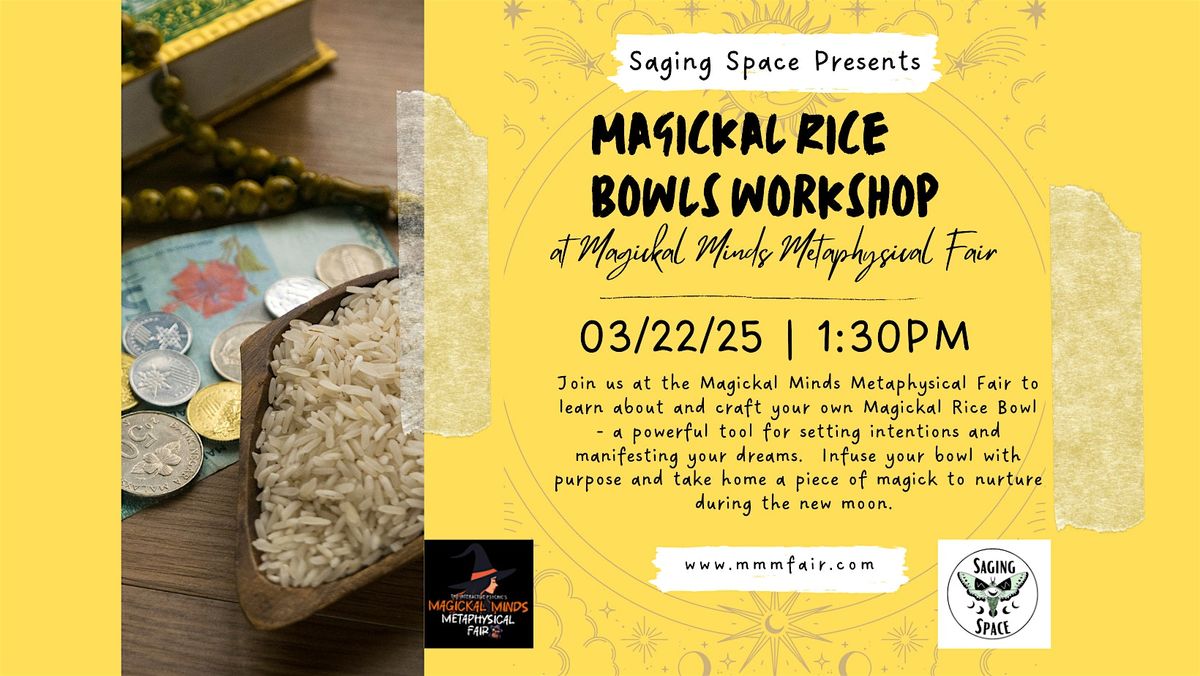 Magickal Rice Bowls at the Magickal Minds Metaphysical Fair