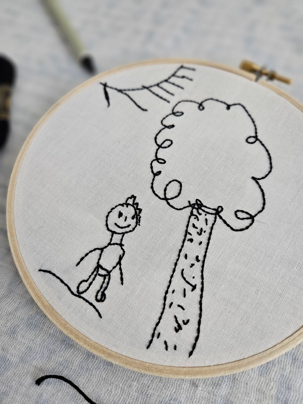 Embroidery Workshop - embroider your children's artwork