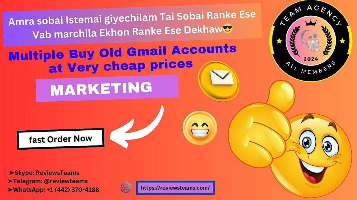 Buy Old Gmail Accounts- 150 Old Gmail Price $300