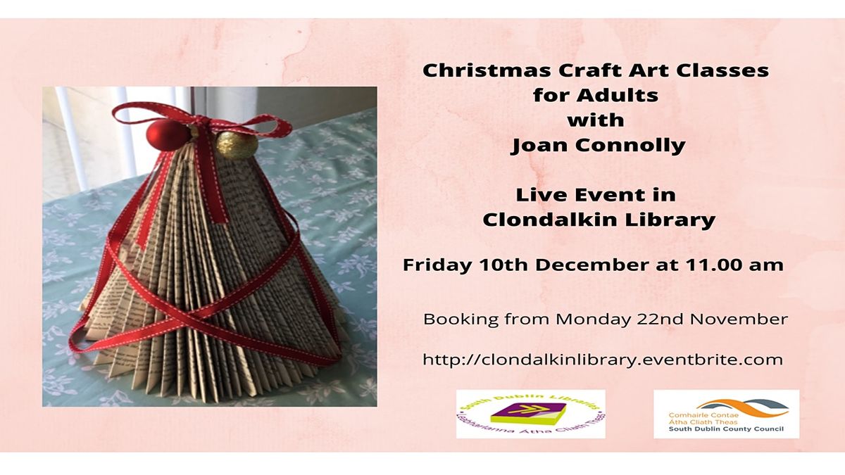 Christmas Craft Art Class for adults with Joan Connolly
