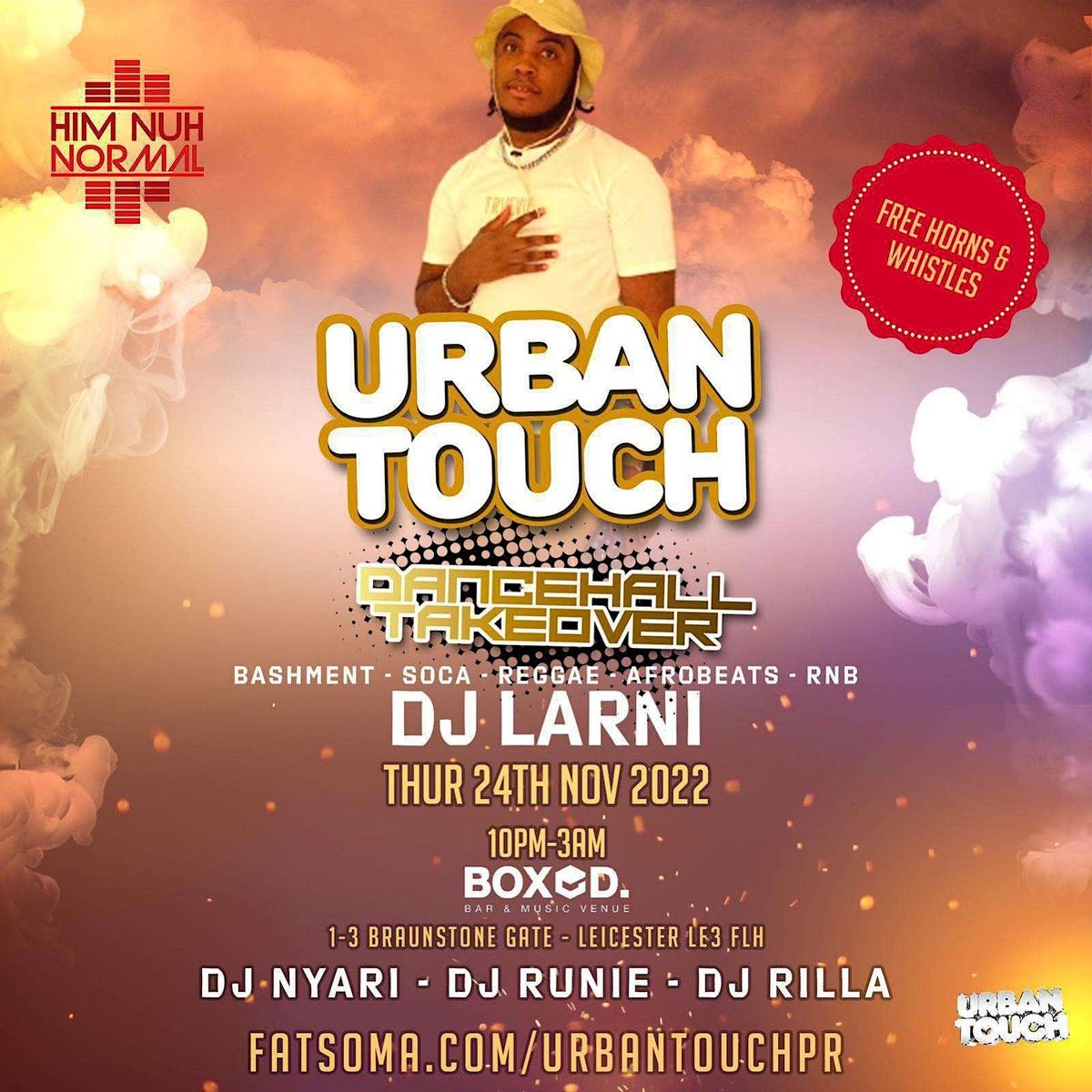 URBAN TOUCH DANCEHALL TAKEOVER DJ LARNI