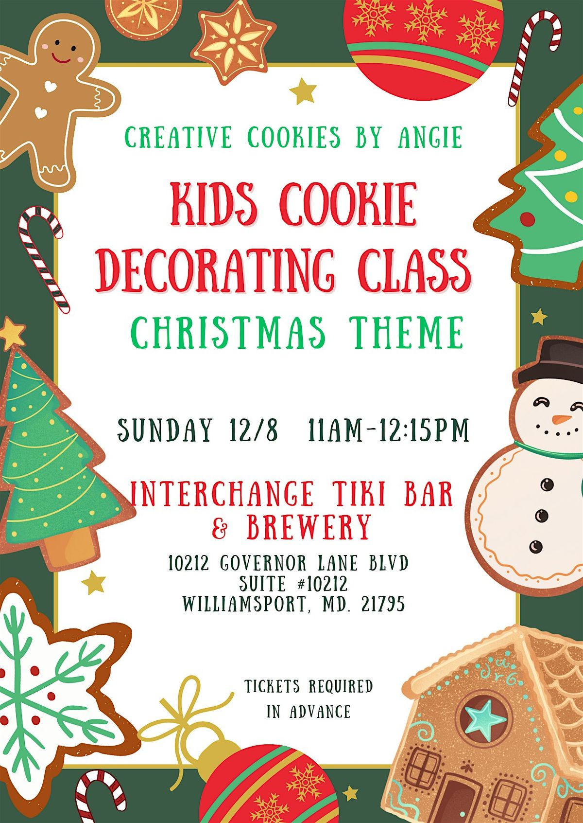 Kids Cookie Camp! Christmas theme