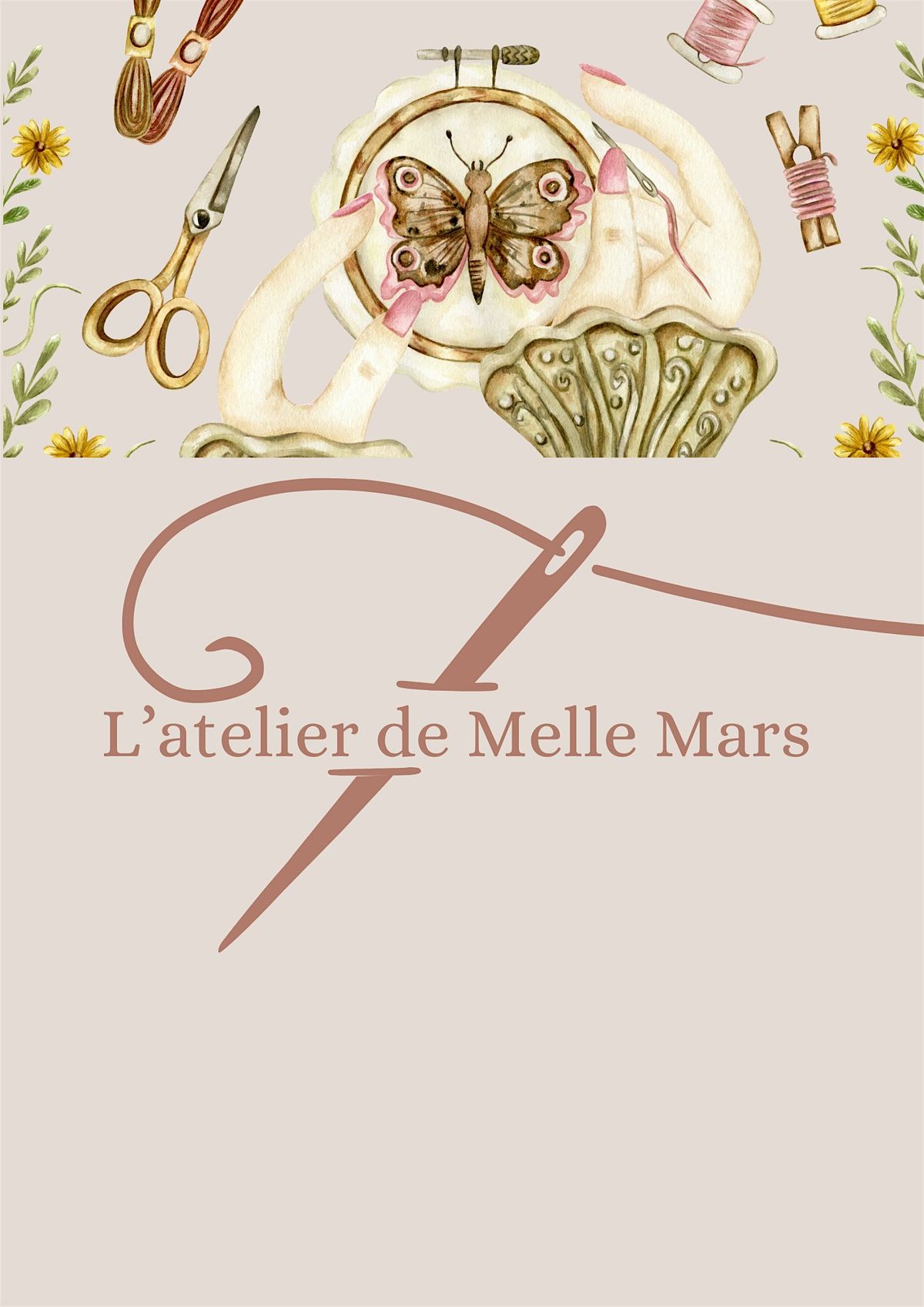 Atelier broderie de Melle Mars