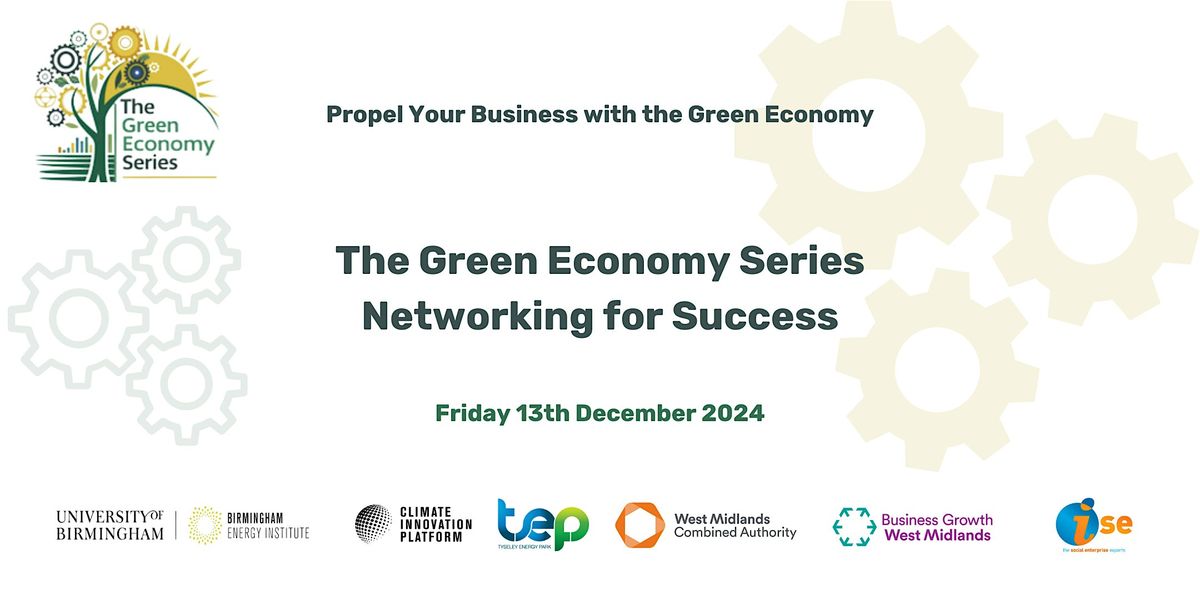 The Green Economy \u2013 Networking for Success