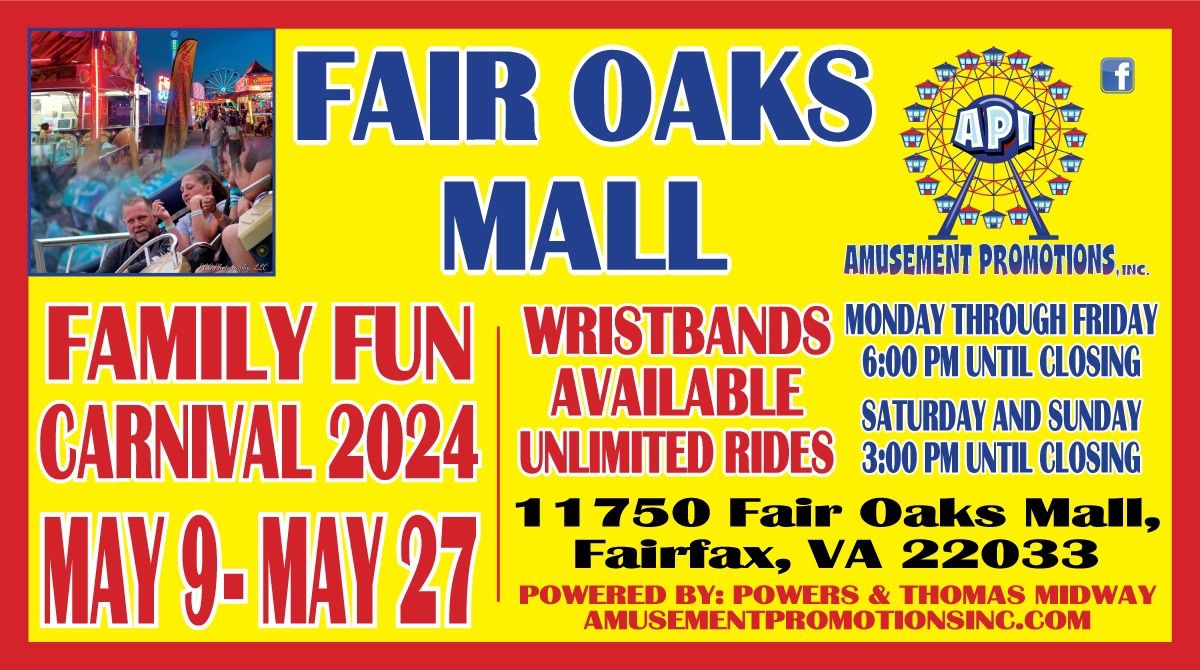 Family Fun Carnival-Fair Oaks Mall 