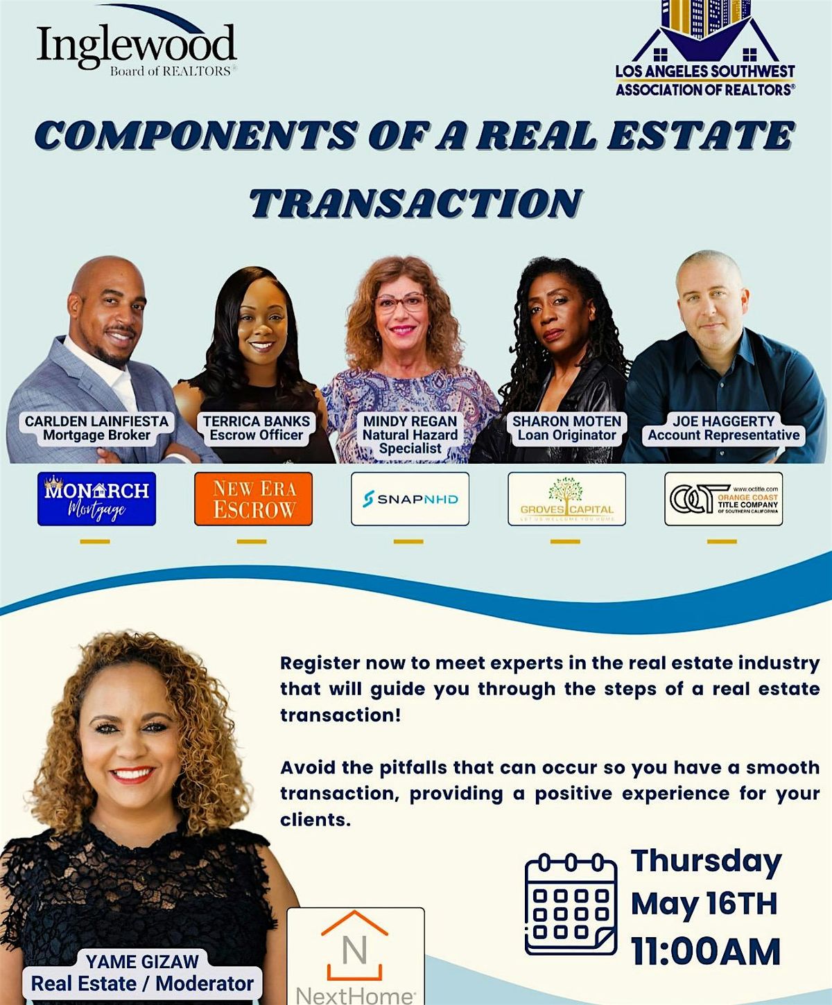 New Class: Components Of Real Estate Transactions