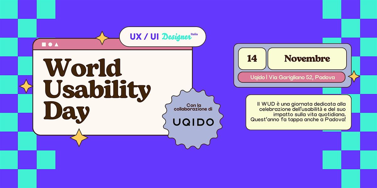 WUD | World Usability Day Padova 2024