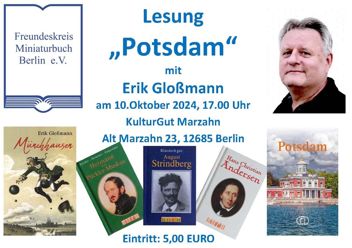 Lesung mit Erik Glo\u00dfmann