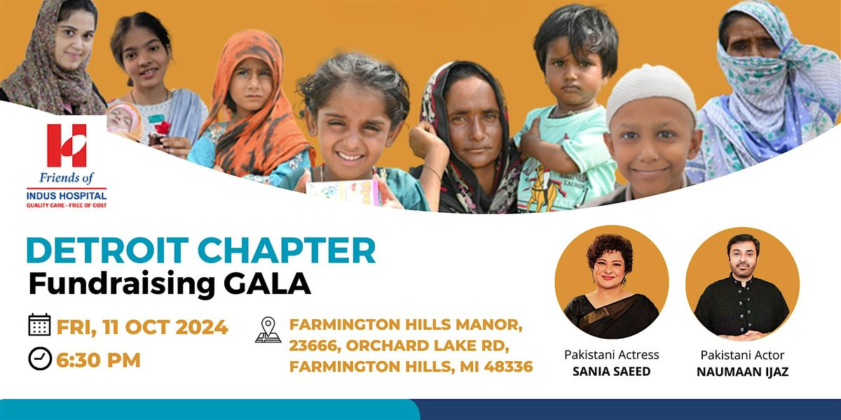 Friends of Indus Hospital Detroit Chapter Fundraising Gala 2024