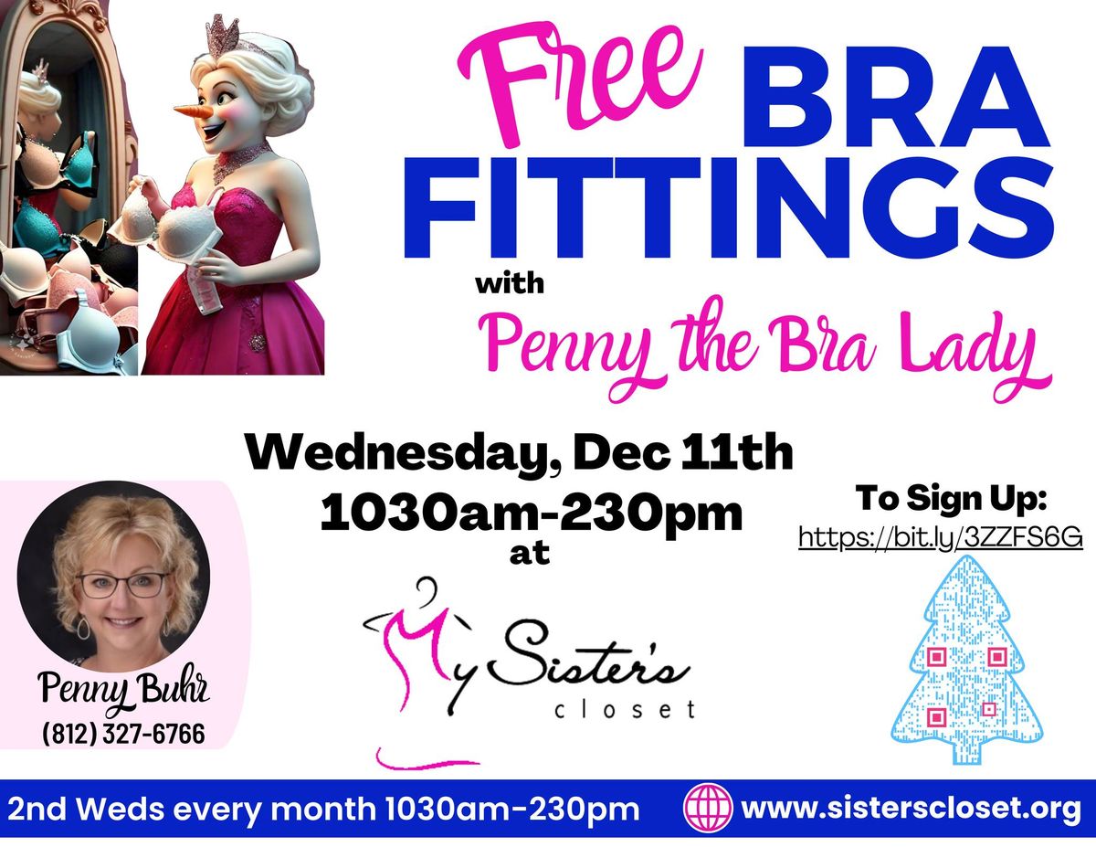 FREE Bra Fittings with Penny the Bra Lady at My Sister's Closet 