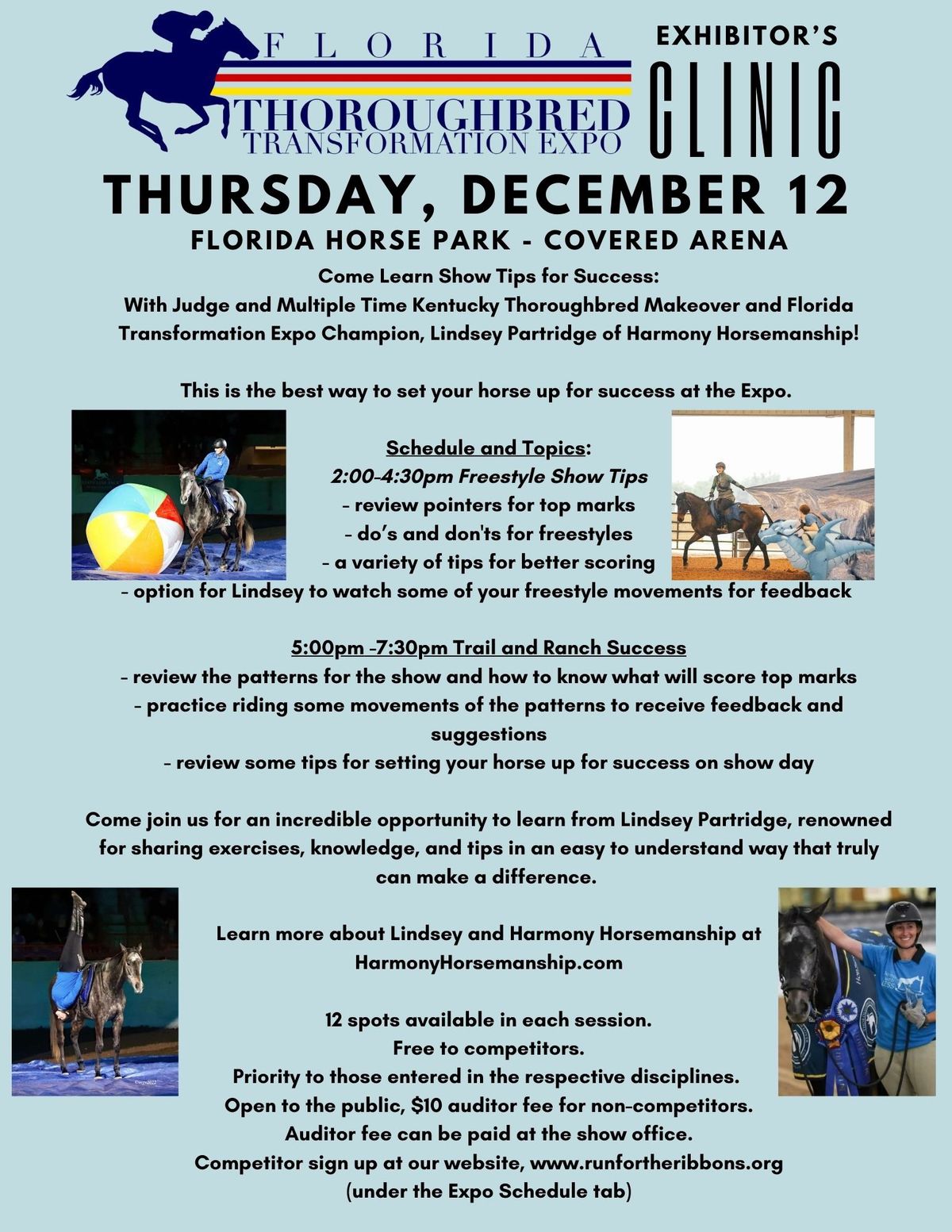 Exhibitor\u2019s Clinic with Lindsey Partridge 