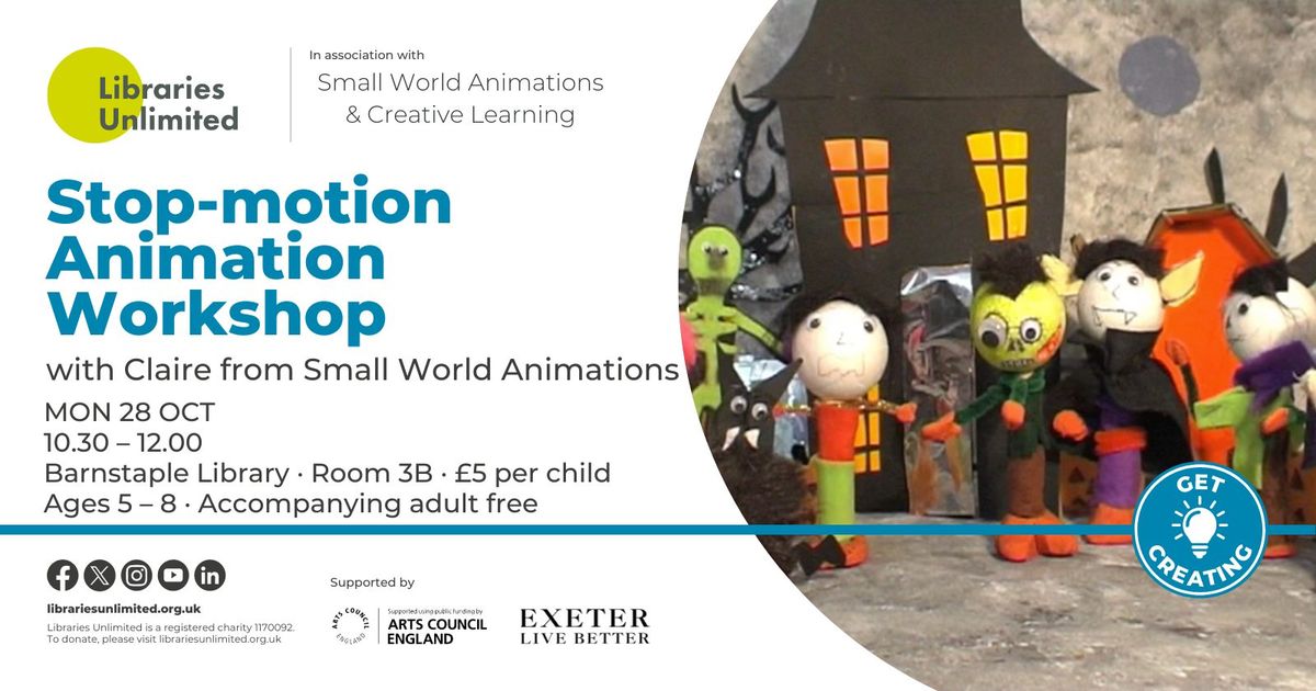 Stop-motion Animation Workshop (5-8yrs)