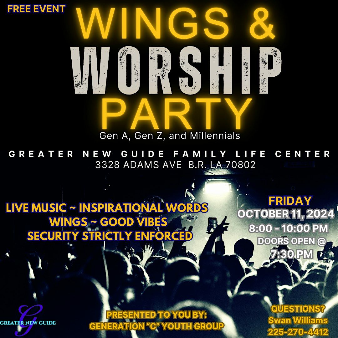 WINGS & WORSHIP PARTY