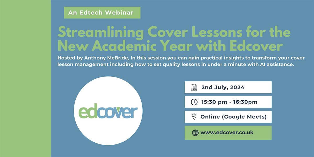 Streamlining Cover Lessons for the New Academic Year with Edcover