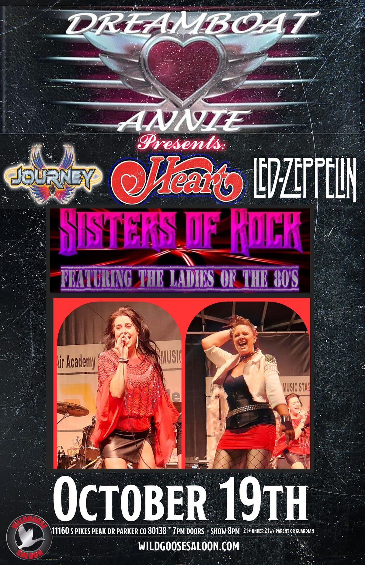 Dreamboat Annie presents. Journey to the Heart of Zeppelin with Sisters of Rock