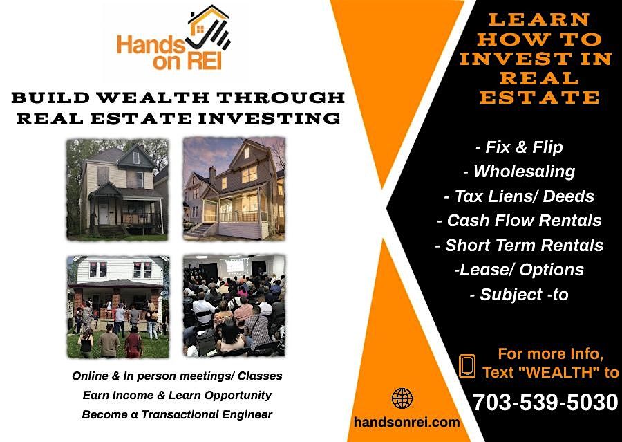 Invest In Real Estate! Learn how it's Possible with NO money& NO credit!