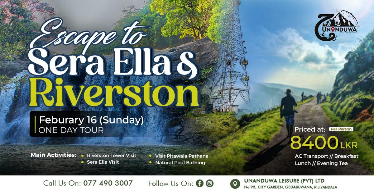 ESCAPE TO SERA ELLA & RIVERSTON 