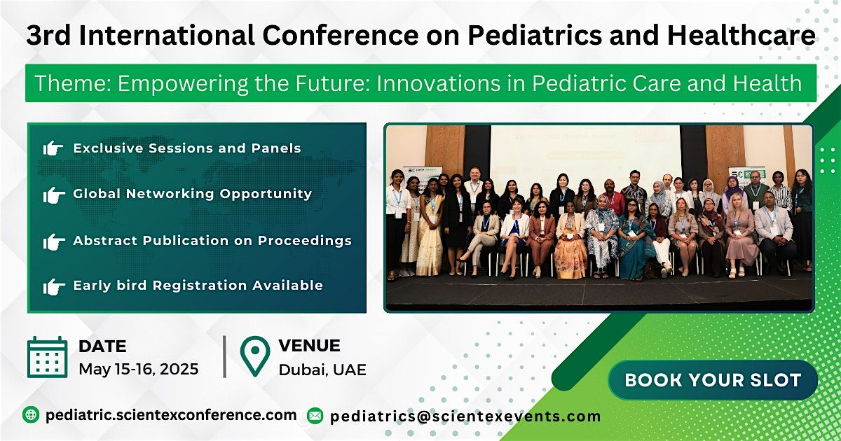 3rd International Conference on Pediatrics and Healthcare