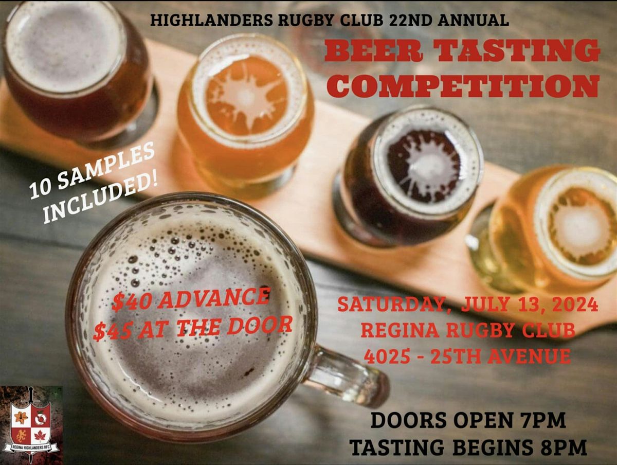 Highlanders Rugby Club Annual Beer Tasting