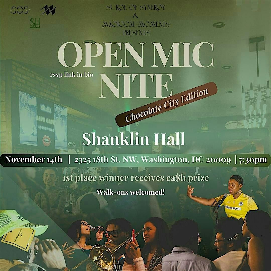 Open Mic  at Shanklin Hall | Hosted by Surge of Synergy & Magiccal Moments