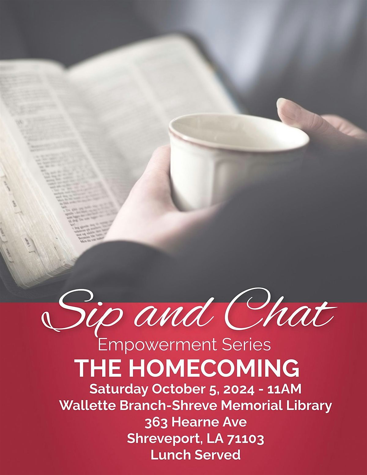 Sip and Chat Empowerment Series-The Homecoming