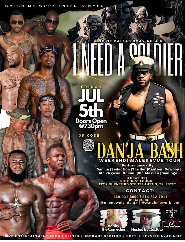 I NEED A SOLDIER MALE REVUE (AUSTIN, TEXAS)
