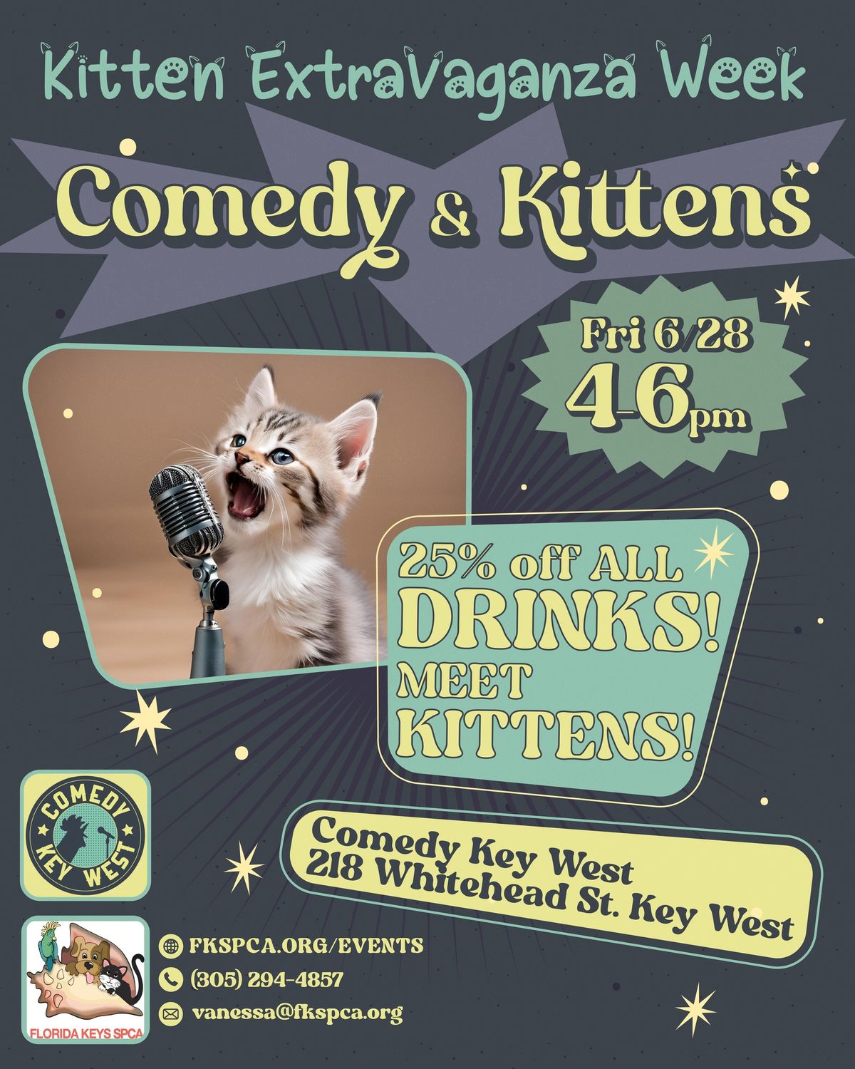 Kitten Extravaganza Week Presents: Comedy & Kittens