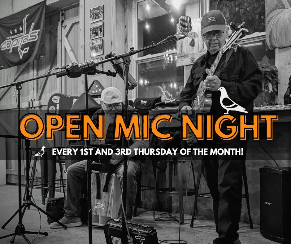 Open Mic Night at Eavesdrop!