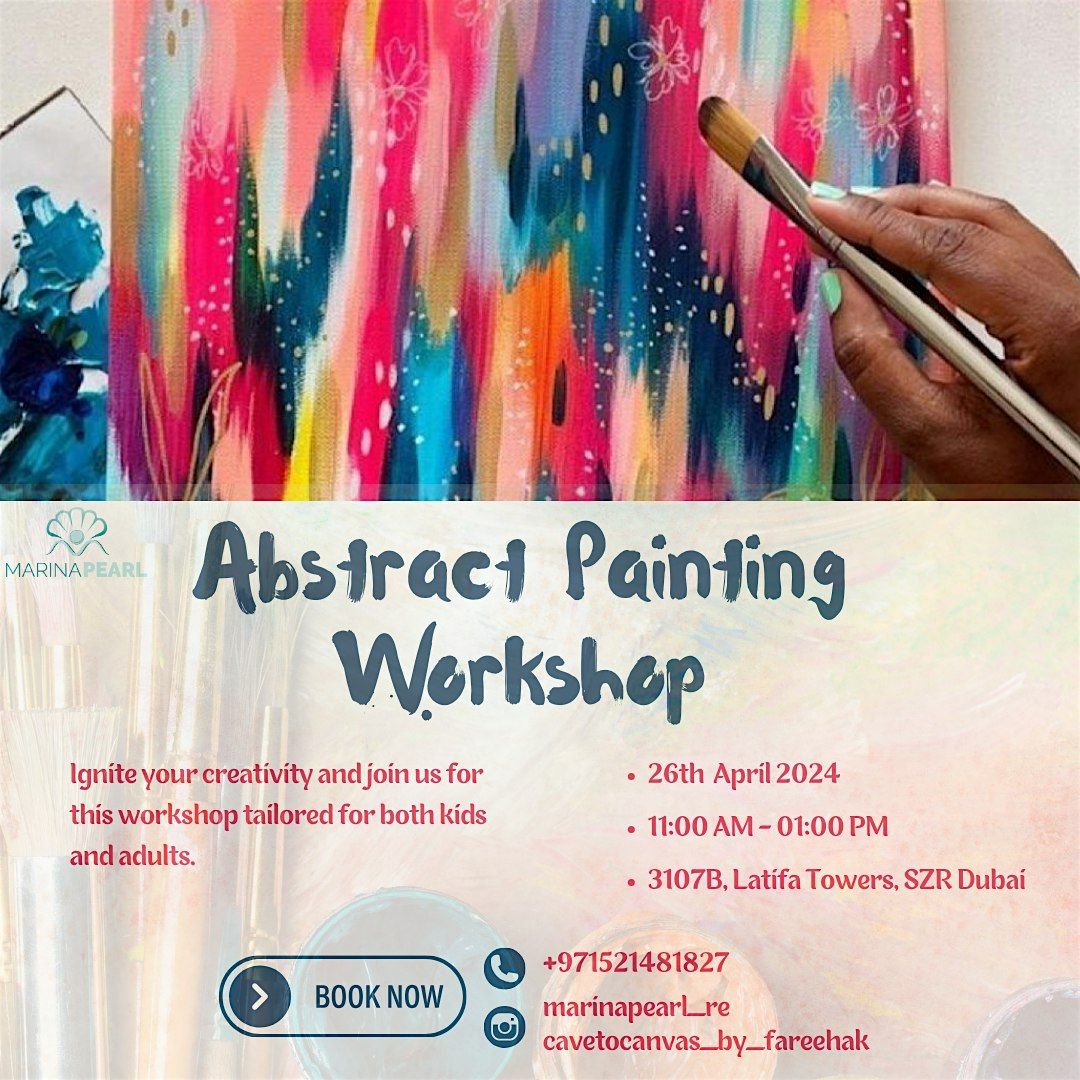 Abstract Painting Workshop for 150 AED