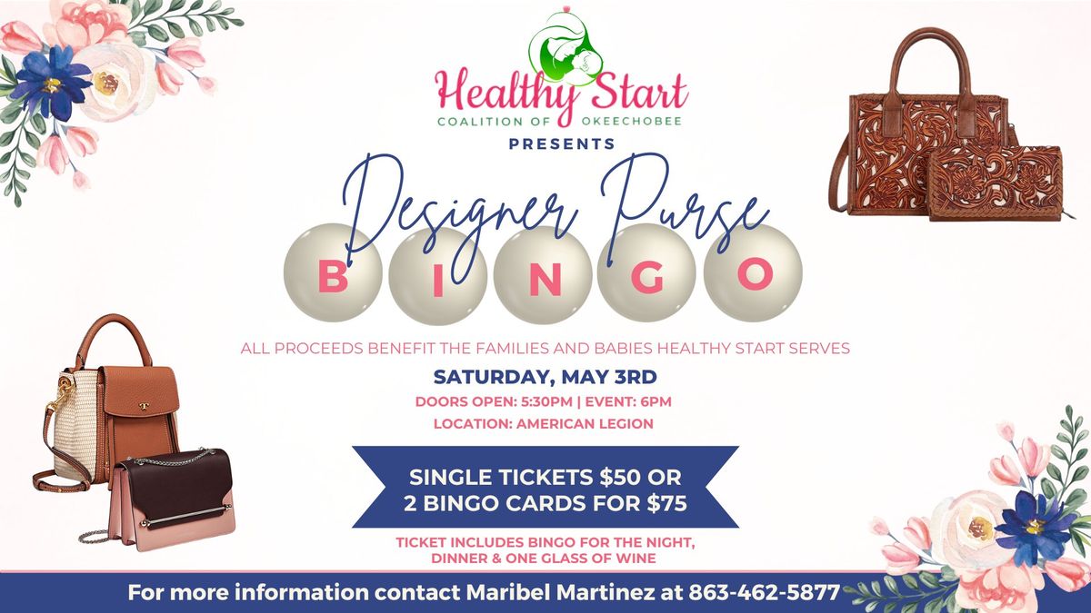 Healthy Start's Designer Purse Bingo 