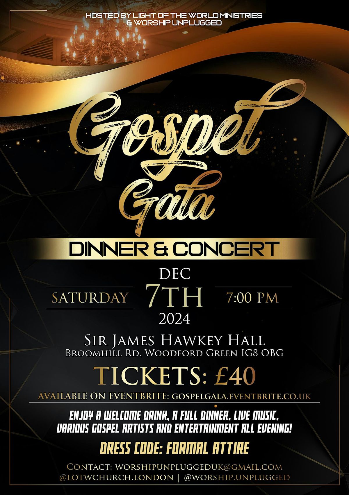 Gospel Gala Dinner & Concert