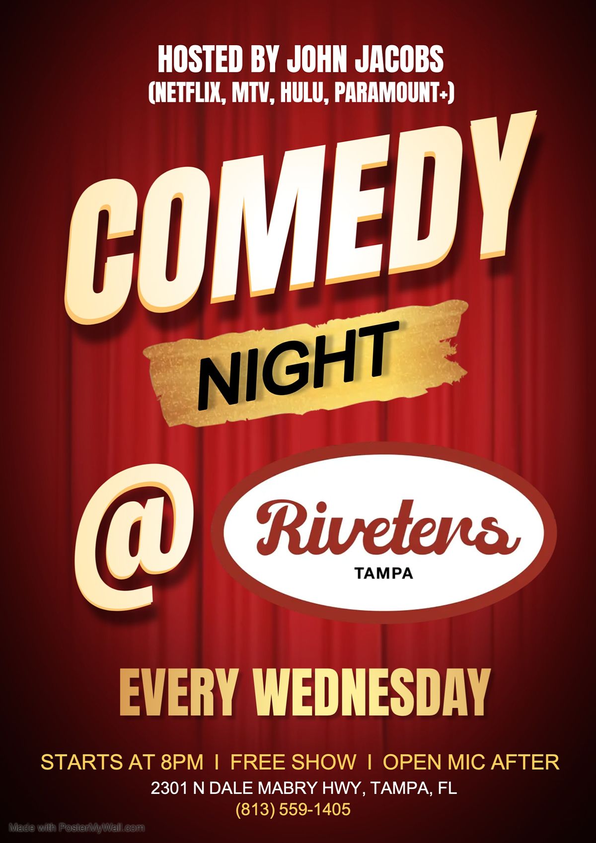Comedy Night at Riveters