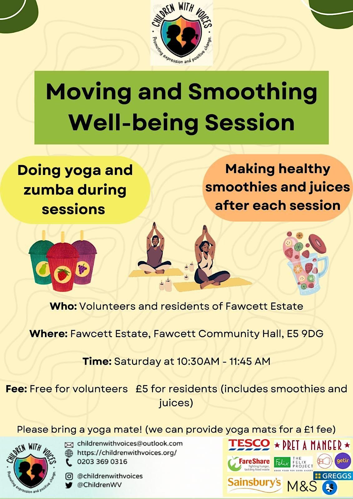 Moving and Smoothing Well-being event
