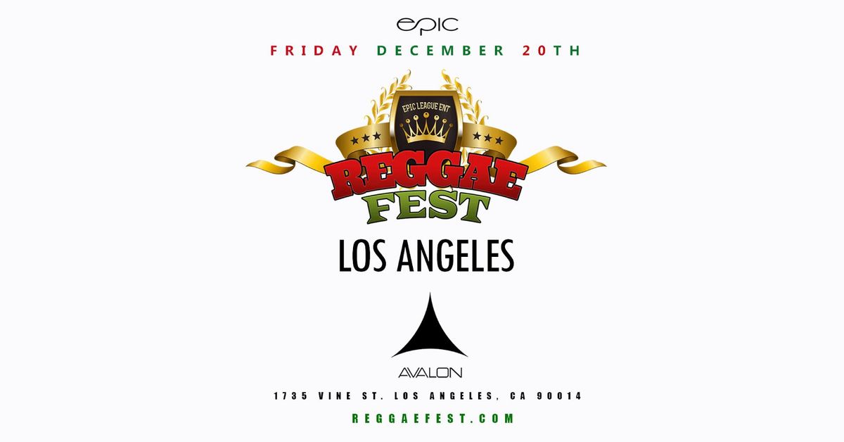 Reggae Fest at Avalon Hollywood