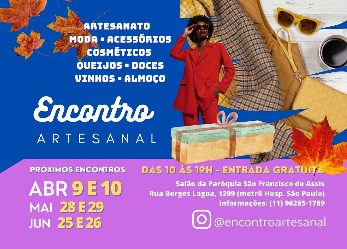 Encontro Artesanal, 9 e 10 de Abril