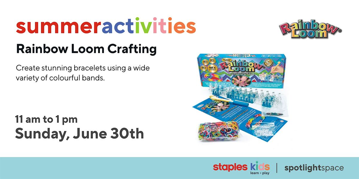 Rainbow Loom Crafting at Staples  Sherway Store 11