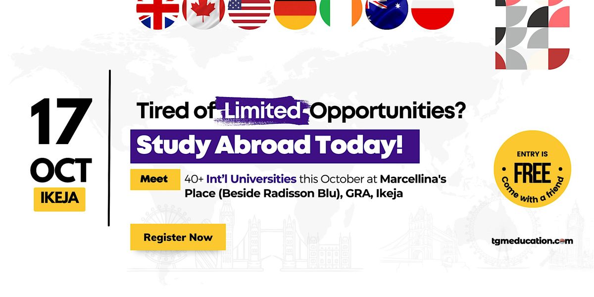 (Free Event) Study Abroad Expo in Ikeja