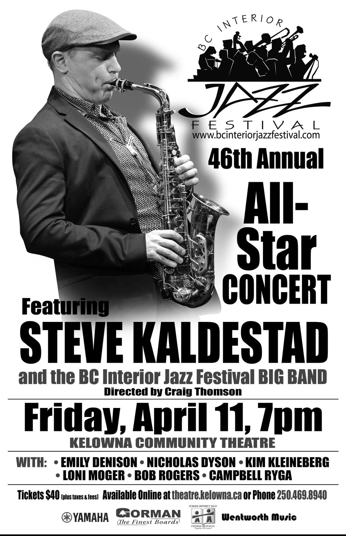 BC Interior Jazz Festival 46th Annual All-Star Concert